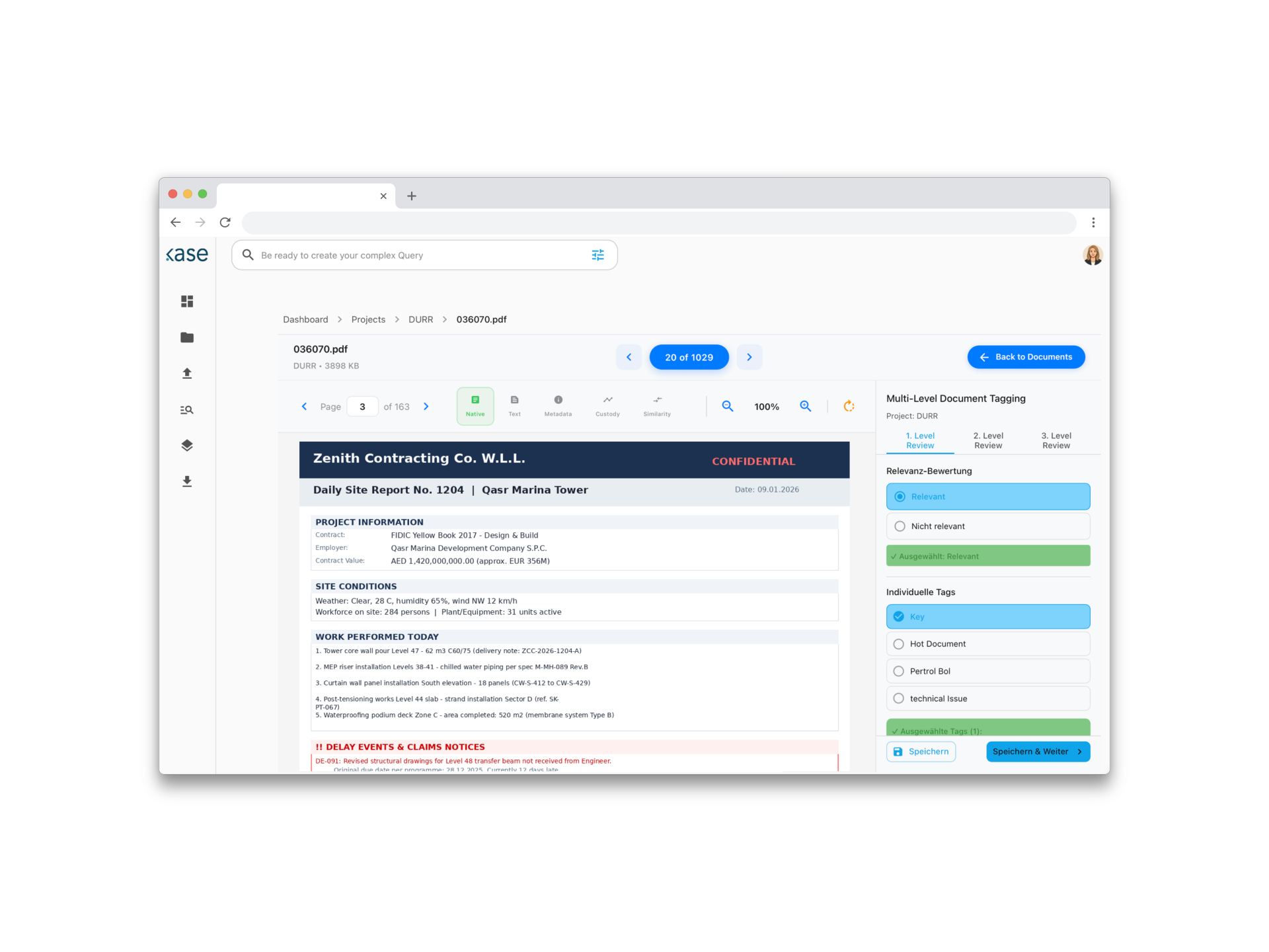 KASE Document Review — FIDIC Site Report